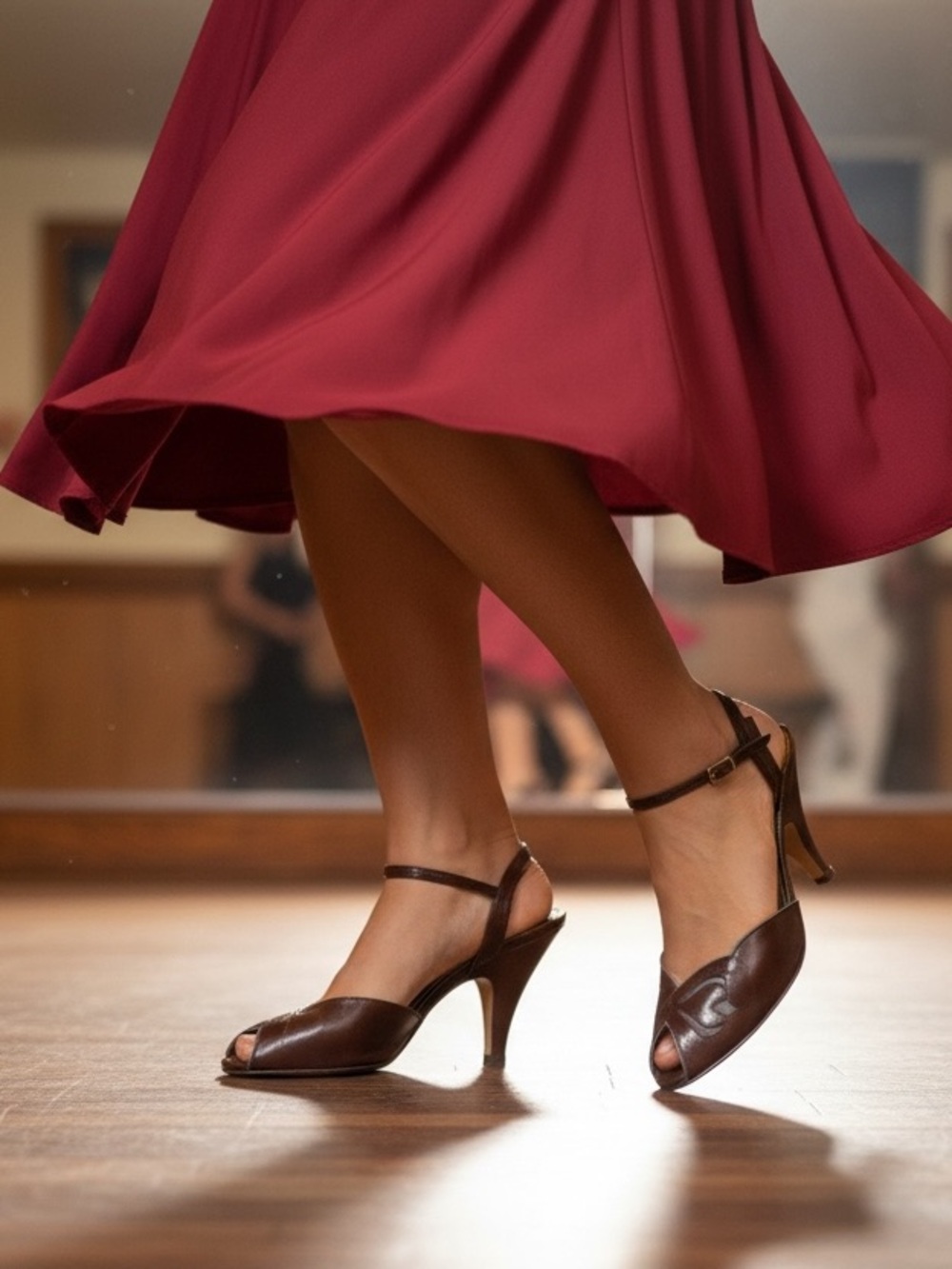 Vintage Bandolino Leather Women's Slingback Heels